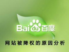 网站被降权的原因分析